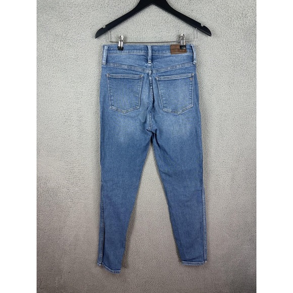 Madewell Jeans Womens 28T Blue 10-Inch High Rise Skinny Crop Stretch Denim Tall - Picture 8 of 12